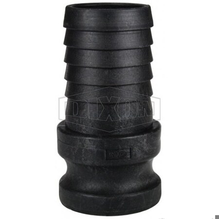Dixon Type E Cam and Groove Adapter, 3 in, Male Adapter x Hose Shank, Polypropylene, Domestic PPE300